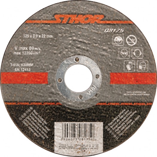 Značka Sthor - Kotúč rezný na kov 125 x 1.0 x 22 mm
